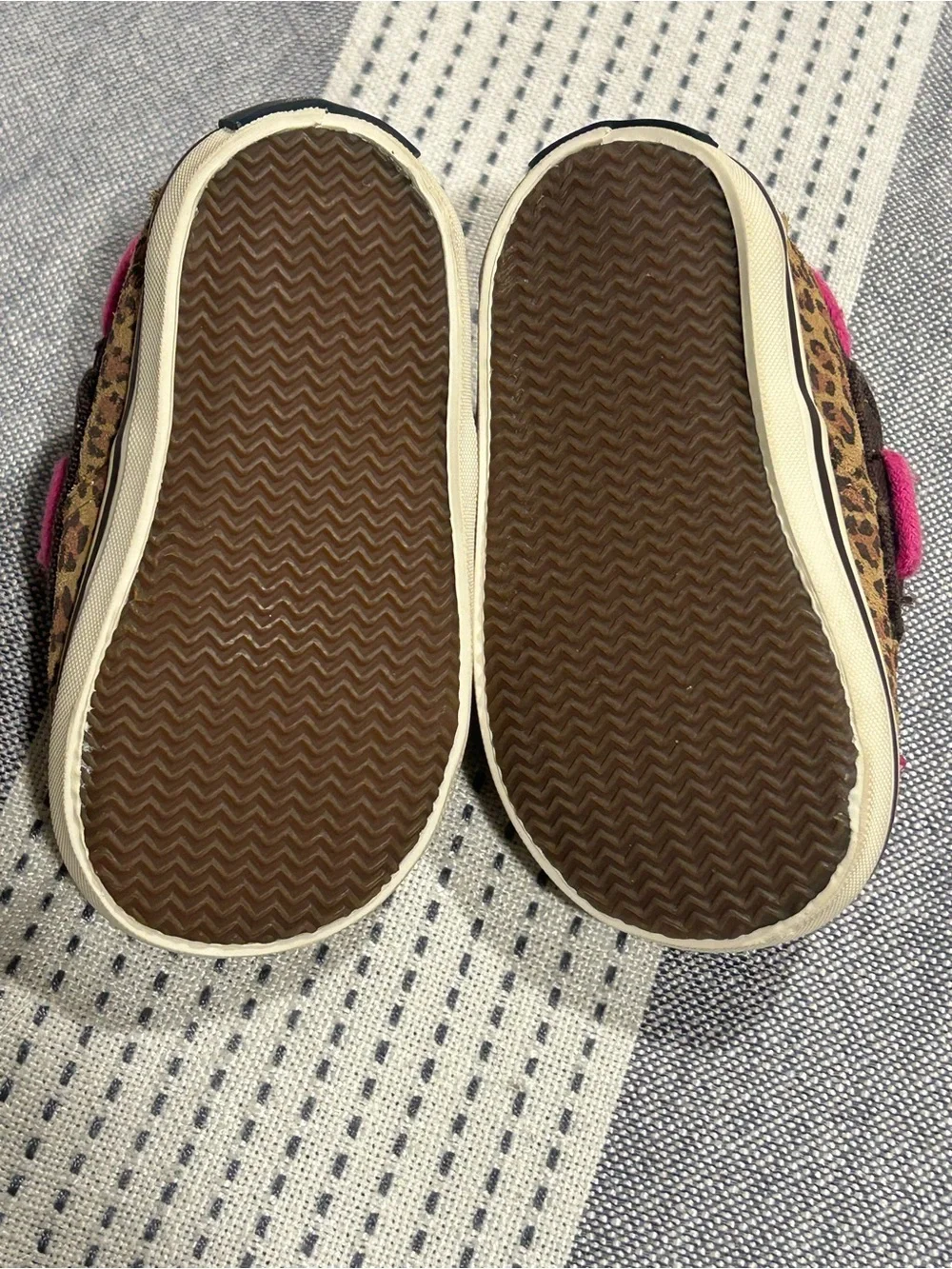 Infant Sperry Leopard Print Boat Shoes with Pink Accents